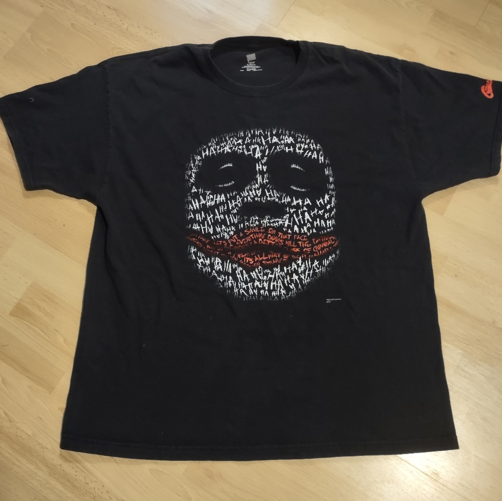 DC Comics Joker Face HA HA HA Graphic Tee Black